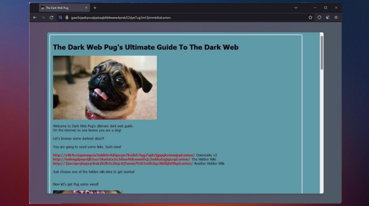 dark web website links
